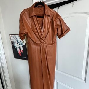 Zara Faux Leather Dress